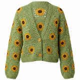 Daisy – Cotton Crochet Cardigan — handmade organic cotton crochet cardigan by Ana Chic