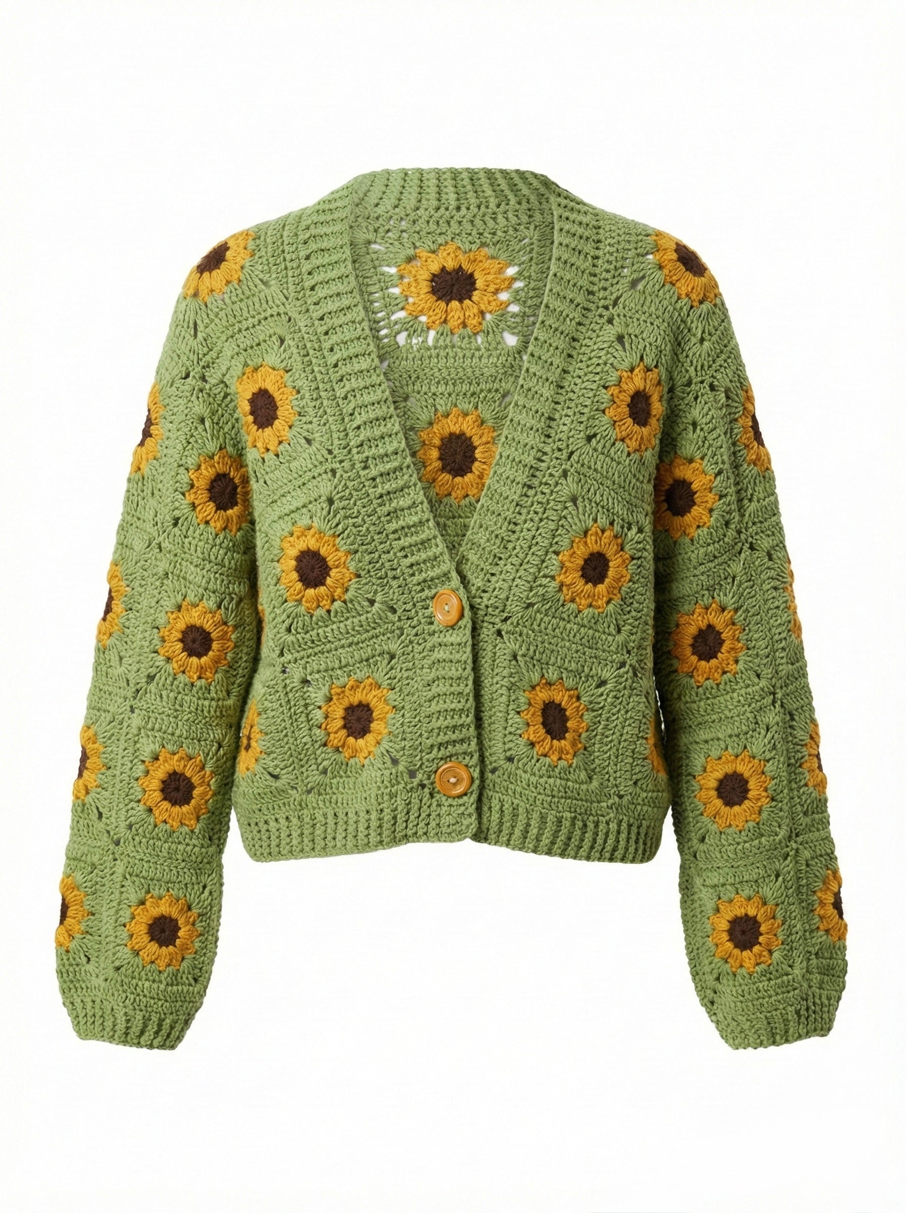 Daisy – Cotton Crochet Cardigan — handmade organic cotton crochet cardigan by Ana Chic