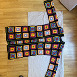 Long black granny cardigan