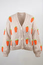 Carrot  Knit Cardigan
