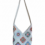 Multicolor Crossbag — handmade organic cotton crochet bag by Ana Chic