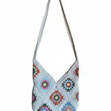 Multicolor Crossbag — handmade organic cotton crochet bag by Ana Chic