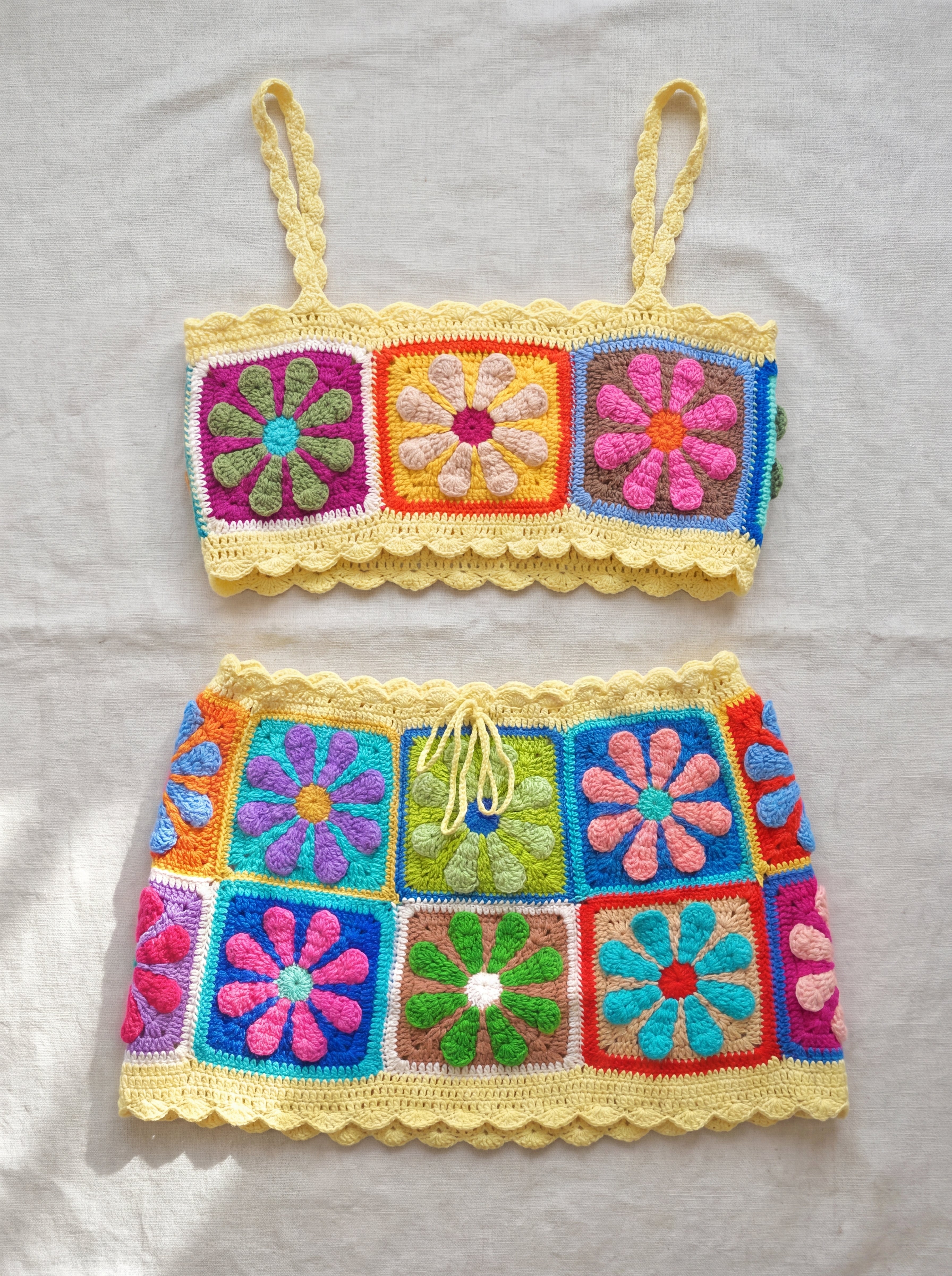 Handmade organic cotton set by Ana Chic