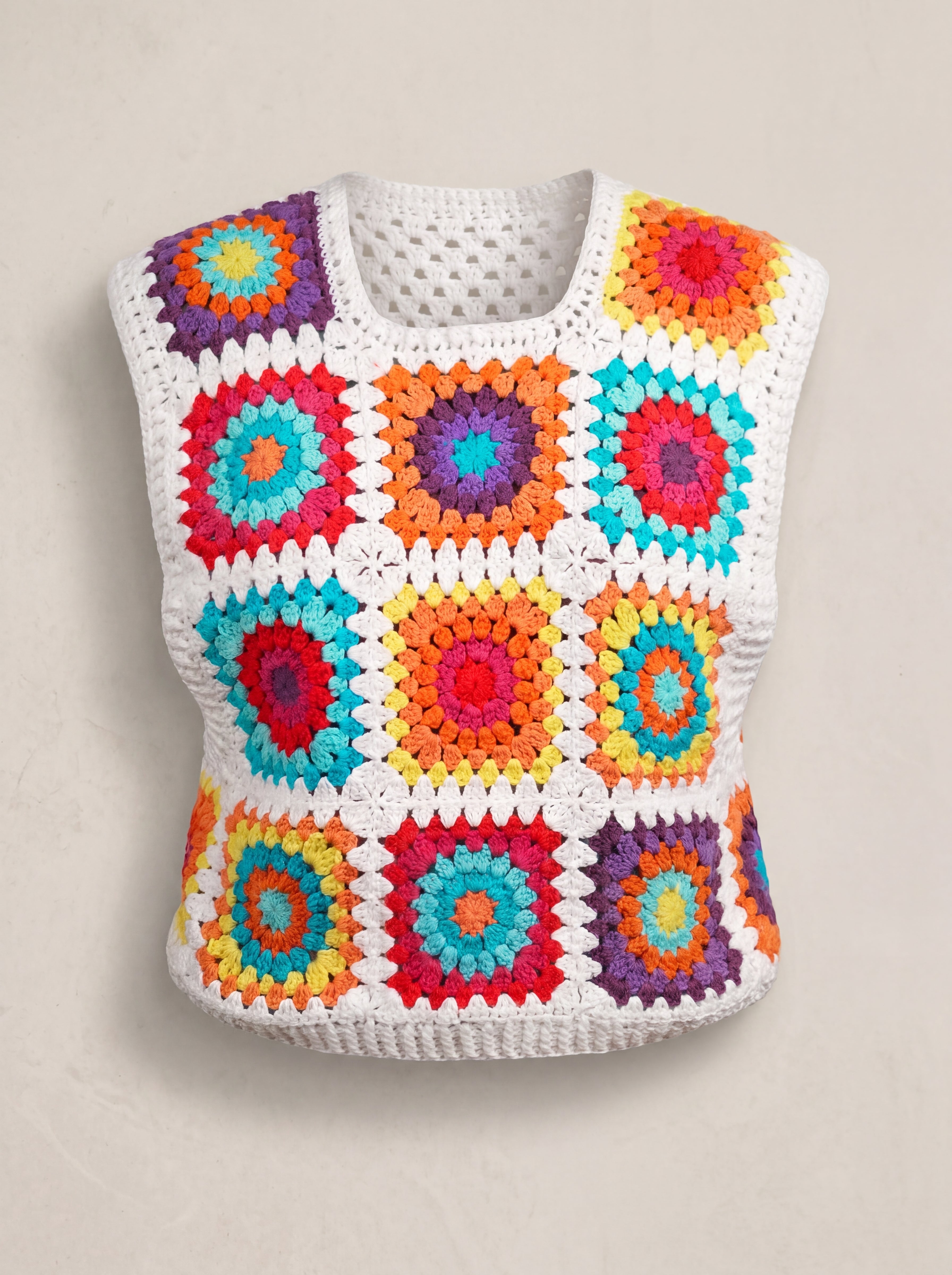 Handmade organic cotton vest by Ana Chic