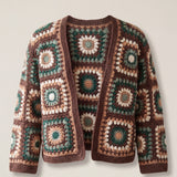 Handmade organic cotton crochet cardigan by Ana Chic