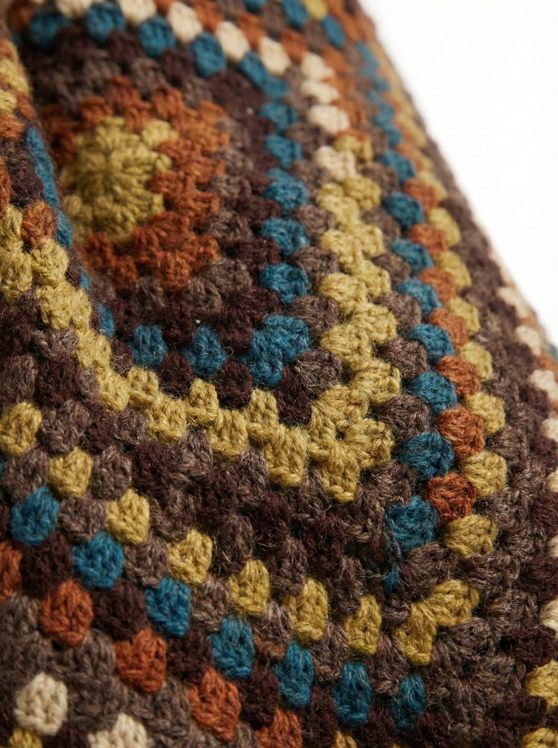 Earth – Chunky Wool Crochet Jumper — handmade chunky wool crochet jumper by Ana Chic, styled view