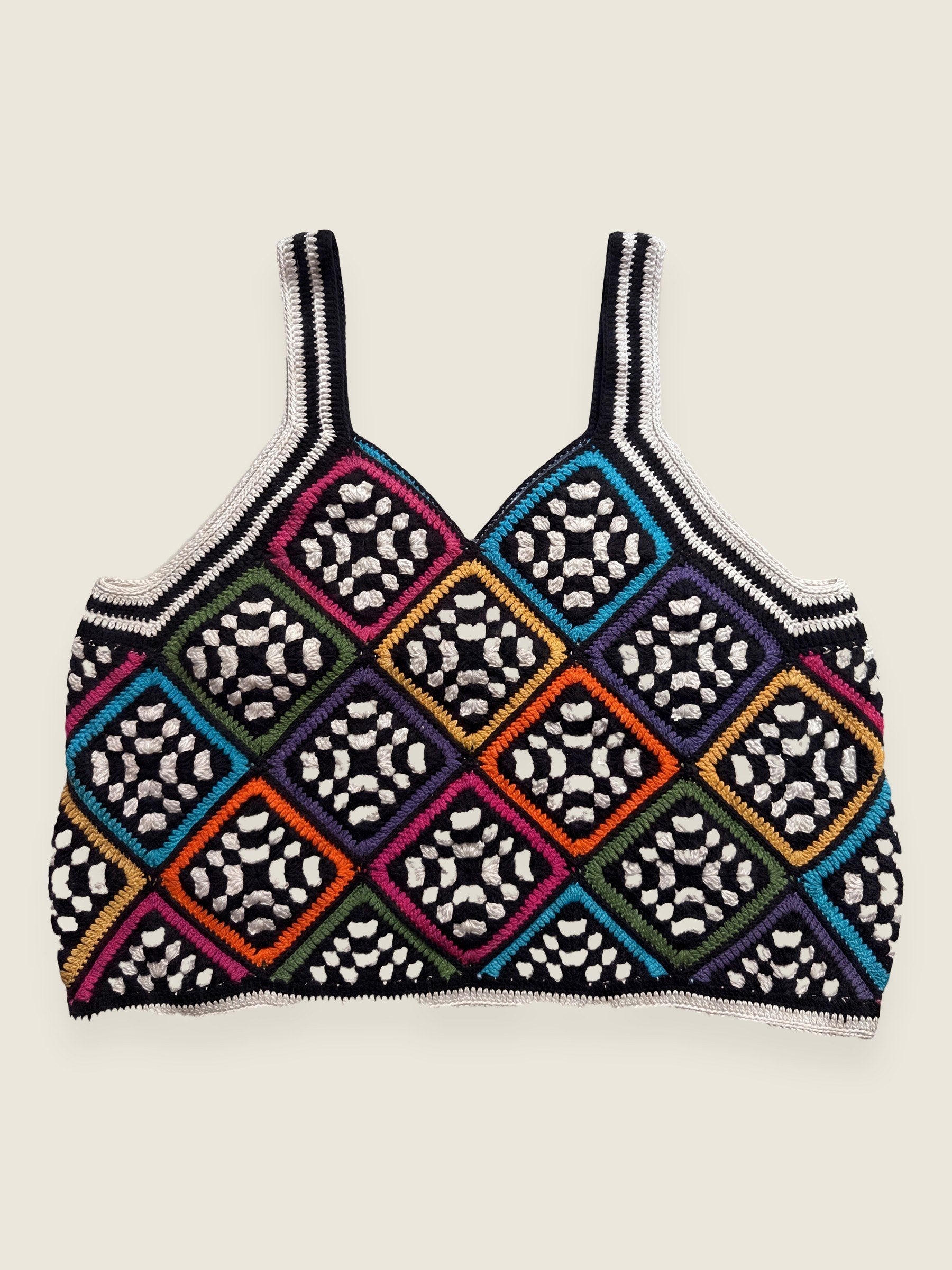 Handmade organic cotton crochet top by Ana Chic