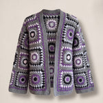 Handmade organic cotton crochet cardigan by Ana Chic