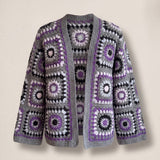 Handmade organic cotton crochet cardigan by Ana Chic