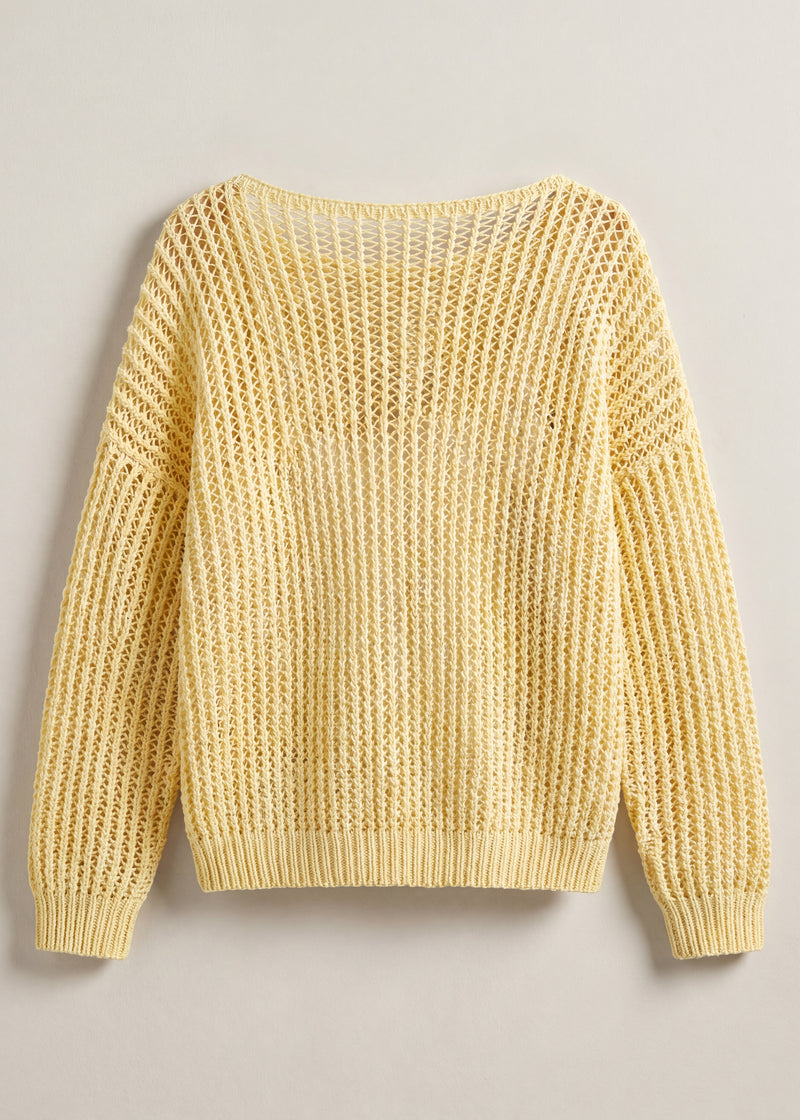 Handmade organic cotton crochet jumper by Ana Chic