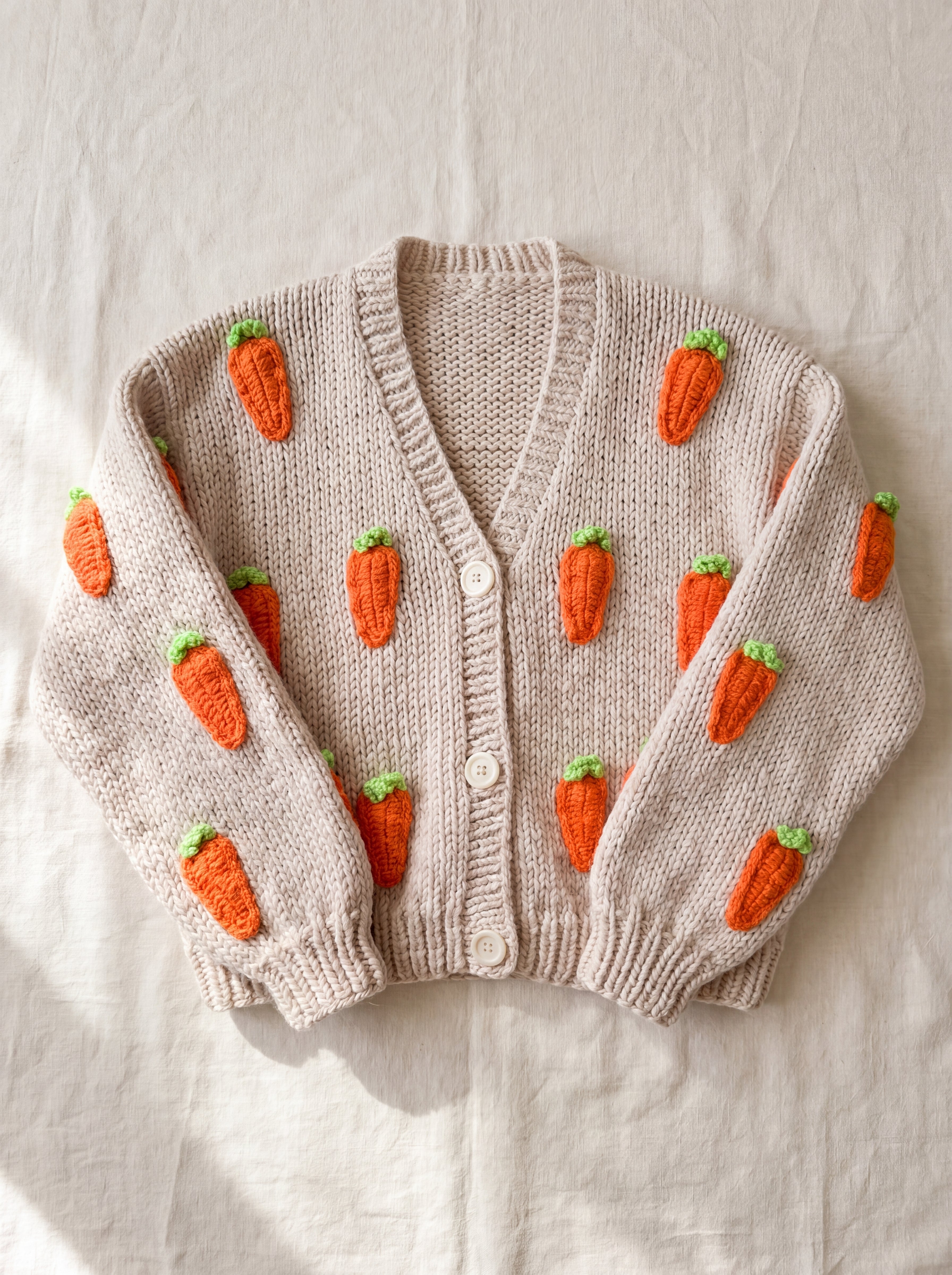 Handmade organic cotton cardigan by Ana Chic