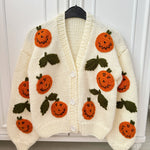 Handmade Cardigan by Ana Chic - Pumpkin – Chunky Wool Hand-Knitted Cardigan