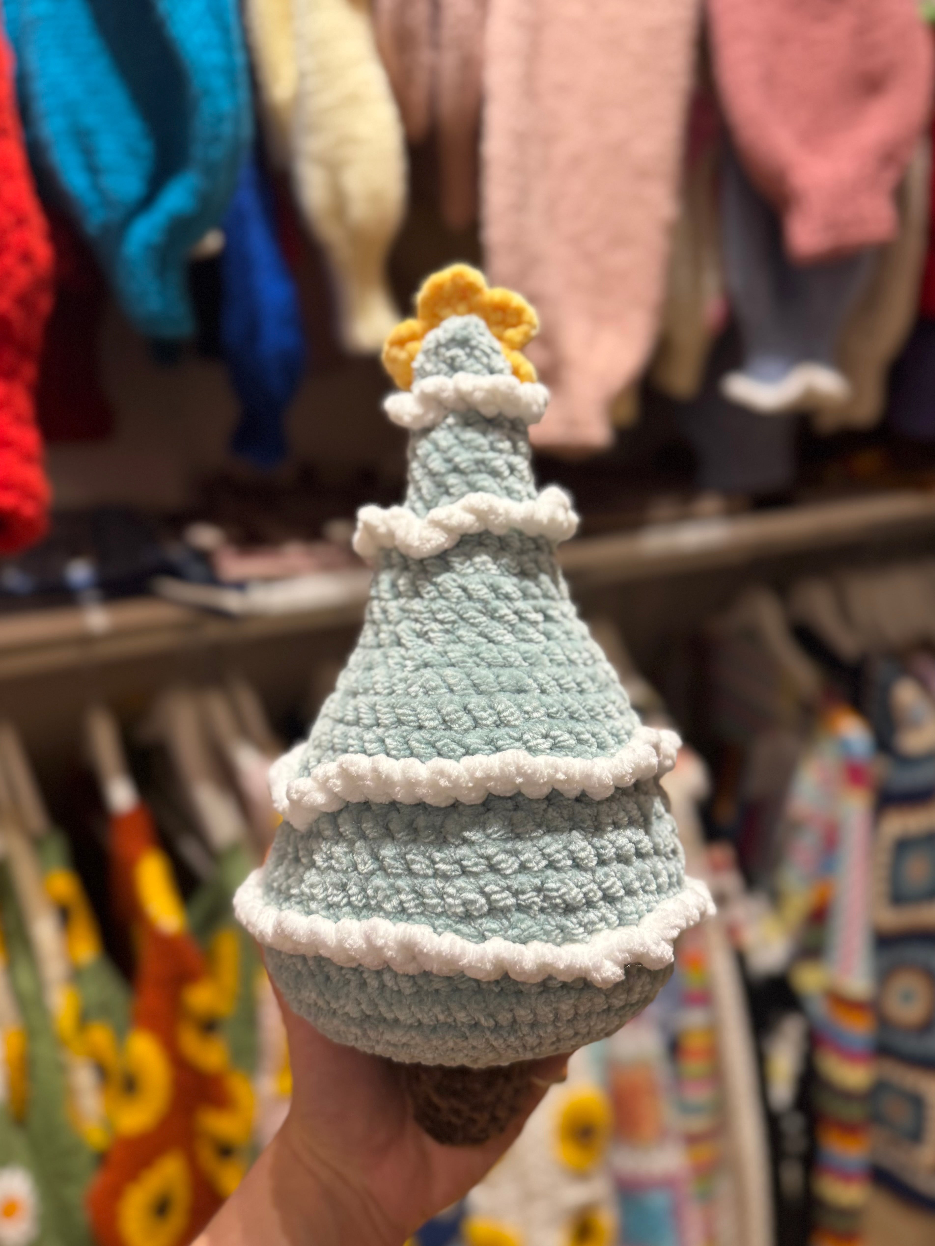 Handmade organic cotton crochet copy gingerbread lady by Ana Chic