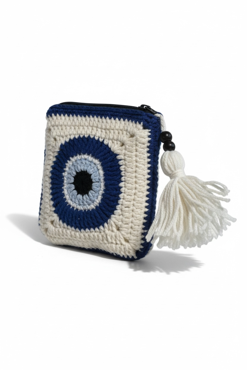 Mini — handmade organic cotton crochet accessories by Ana Chic, styled view
