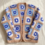 Handmade organic cotton cardigan (Beige) by Ana Chic