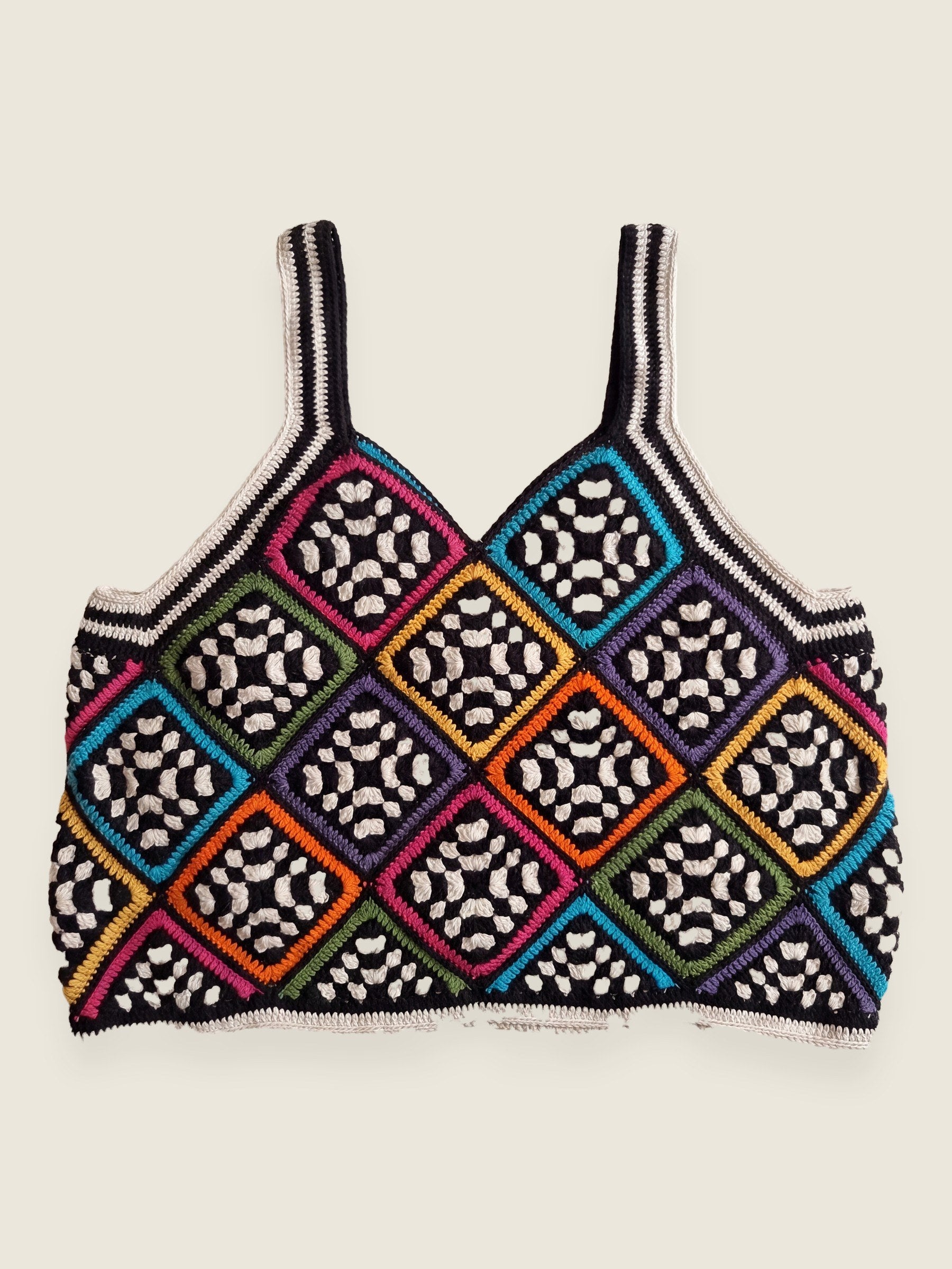 Handmade organic cotton crochet top by Ana Chic