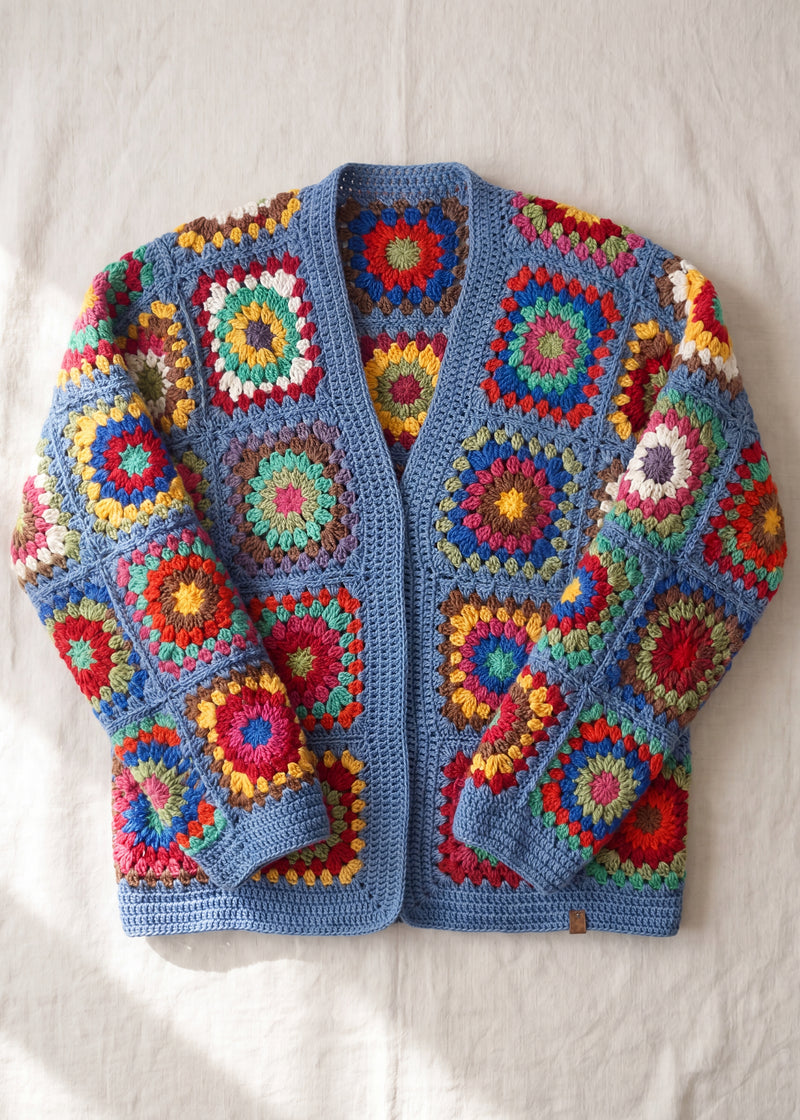 Handmade organic cotton cardigan by Ana Chic