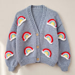 Handmade chunky wool knitted cardigan by Ana Chic