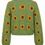 Daisy – Cotton Crochet Cardigan — handmade organic cotton crochet cardigan by Ana Chic, styled view