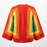 Rainbow Dream Crochet Cardigan