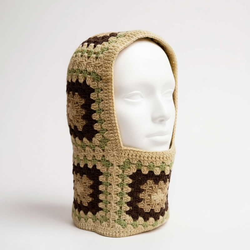Balaclava — handmade organic cotton crochet balaclava by Ana Chic