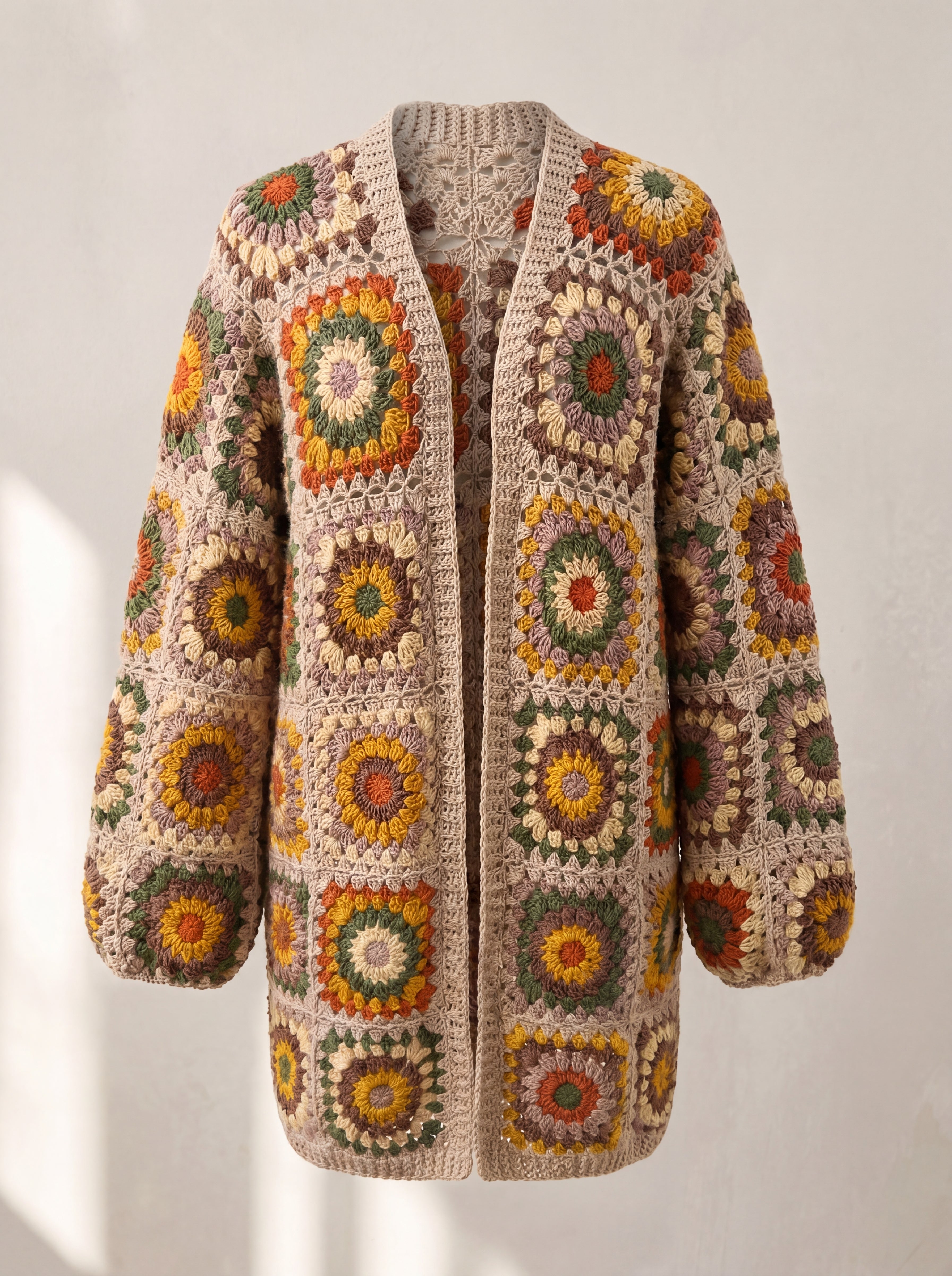 Handmade organic cotton cardigan by Ana Chic