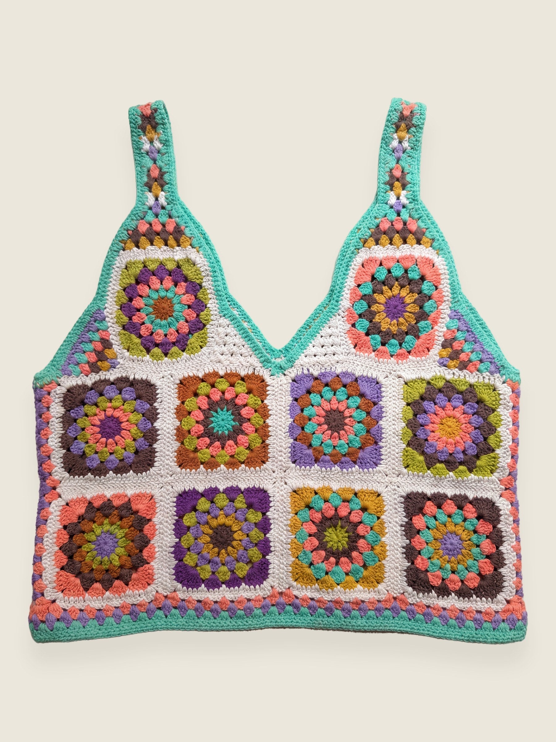 Handmade organic cotton crochet top by Ana Chic