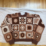 Leyla mandala cardigan brown