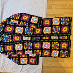 Handmade  by Ana Chic - Long black granny cardigan