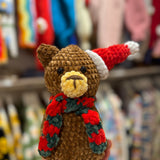 Handmade organic cotton crochet bear toy by Ana Chic