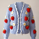 Handmade organic cotton cardigan by Ana Chic