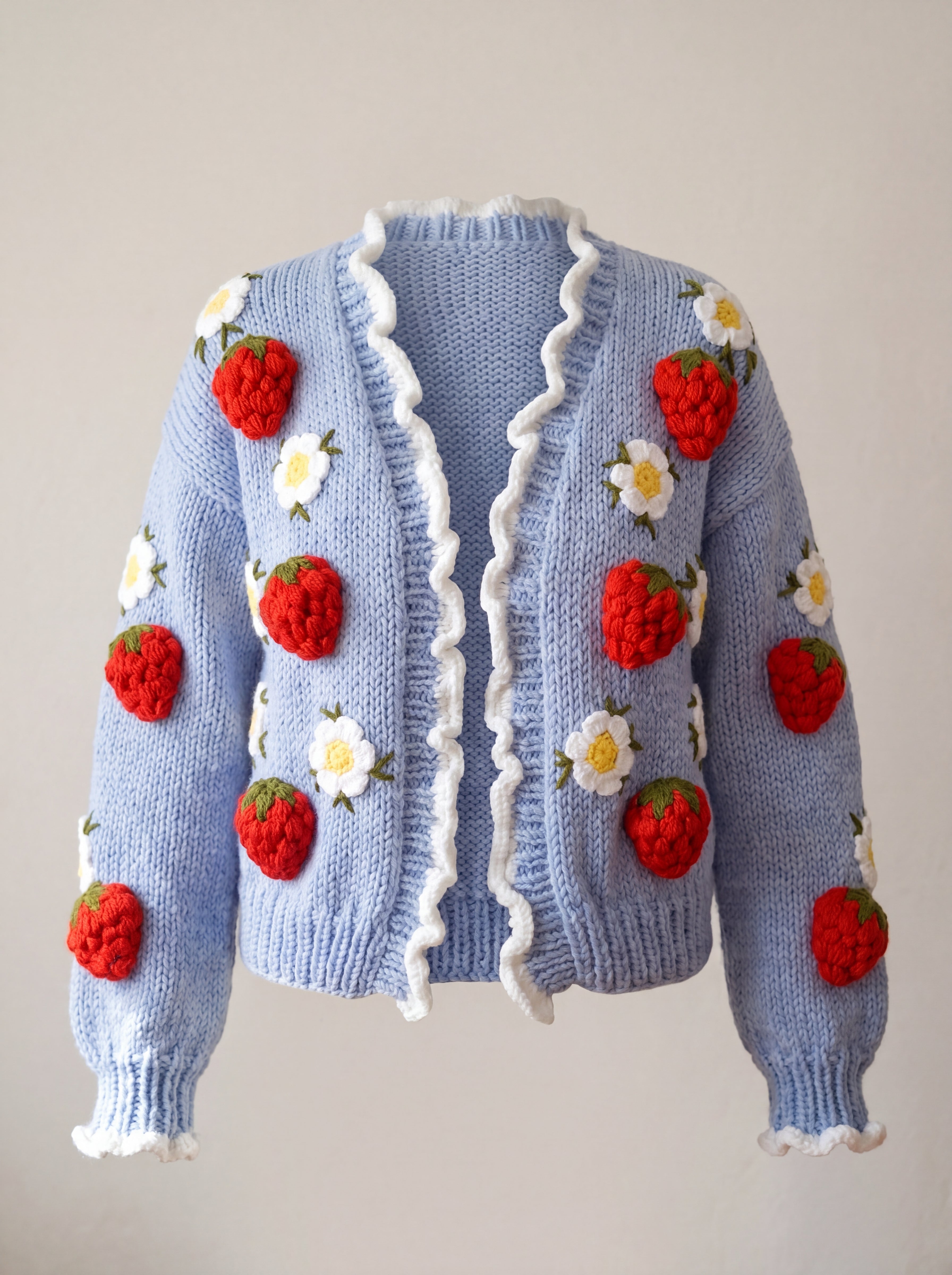 Handmade organic cotton cardigan by Ana Chic