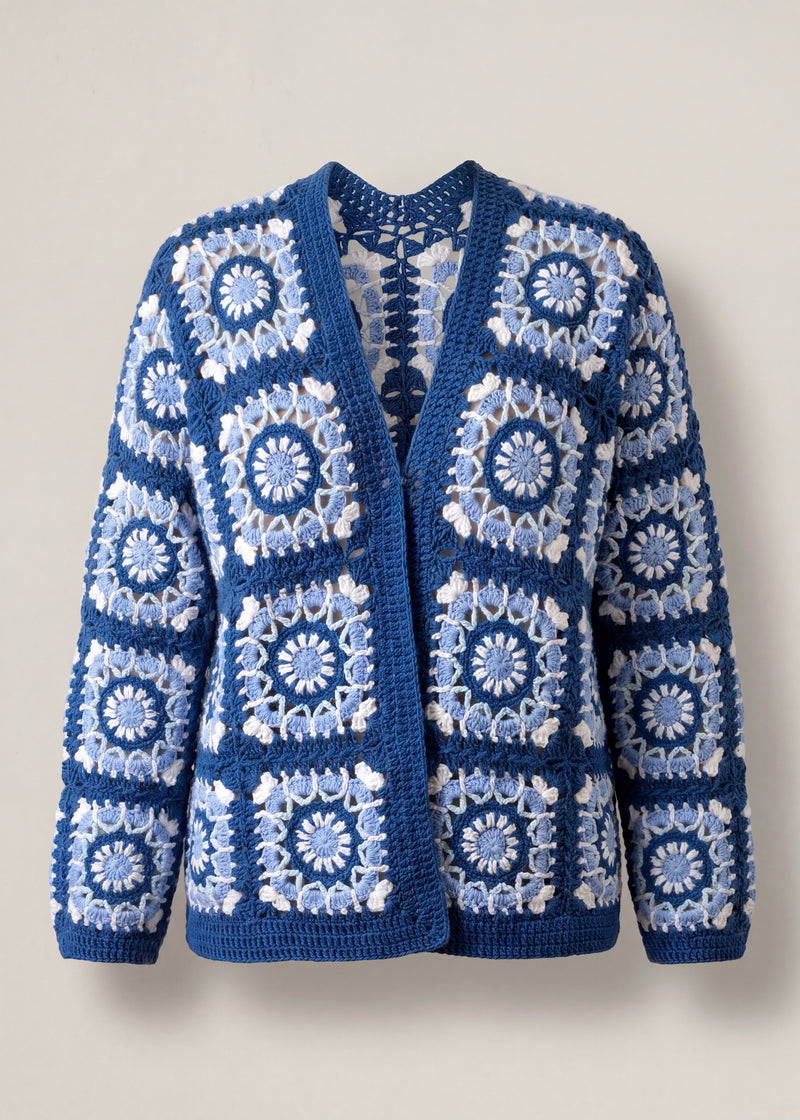 Handmade organic cotton cardigan by Ana Chic