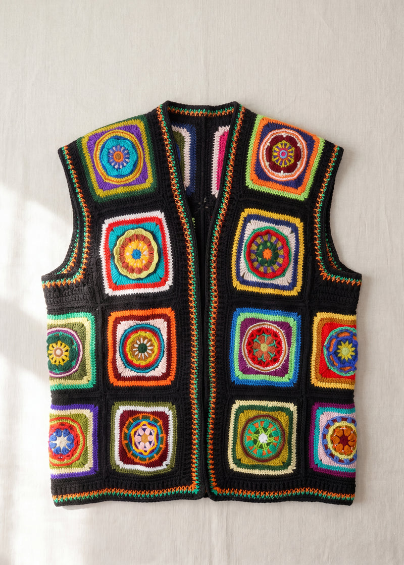 Handmade organic cotton vest by Ana Chic