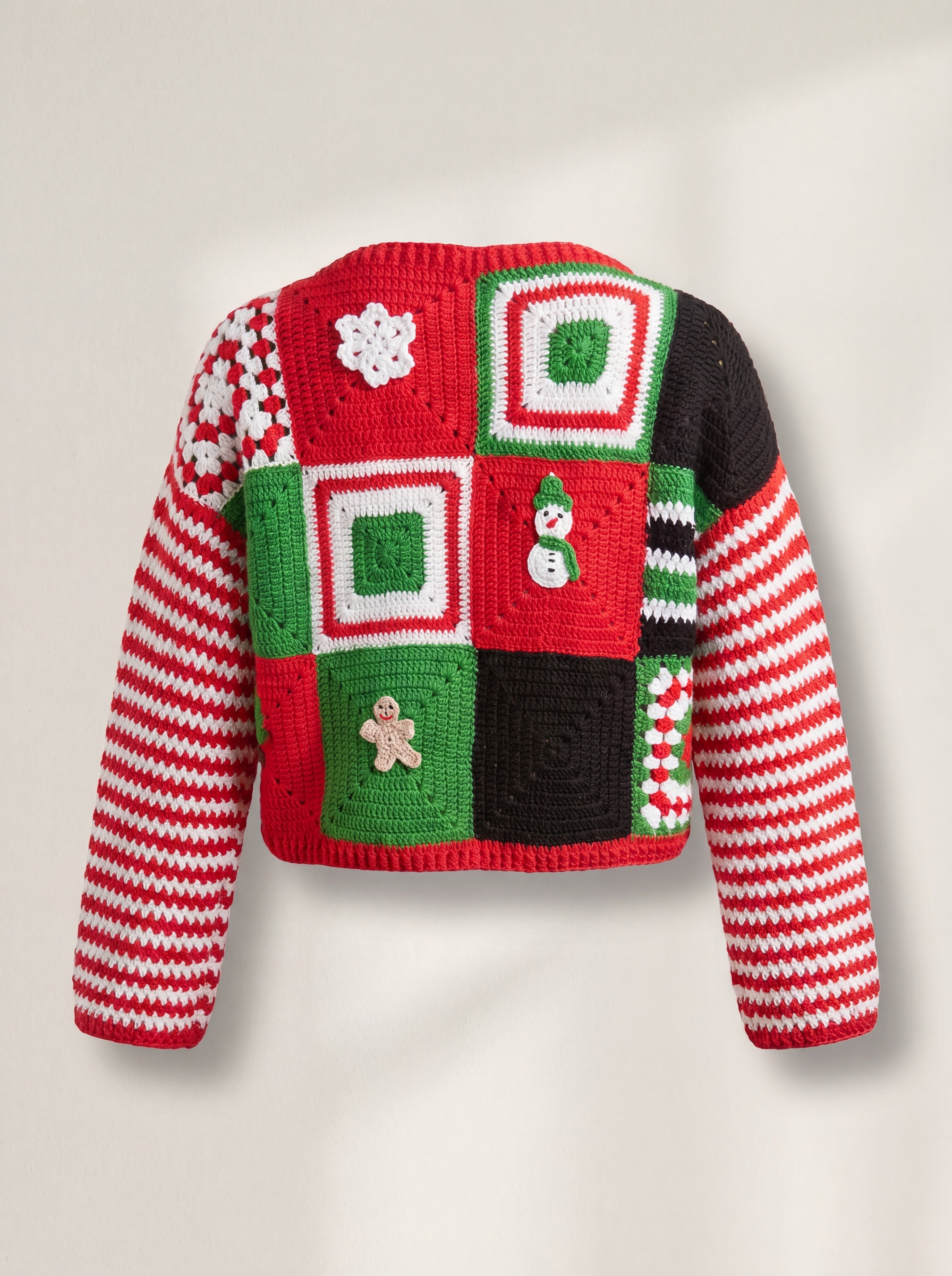 Handmade organic cotton crochet cardigan by Ana Chic