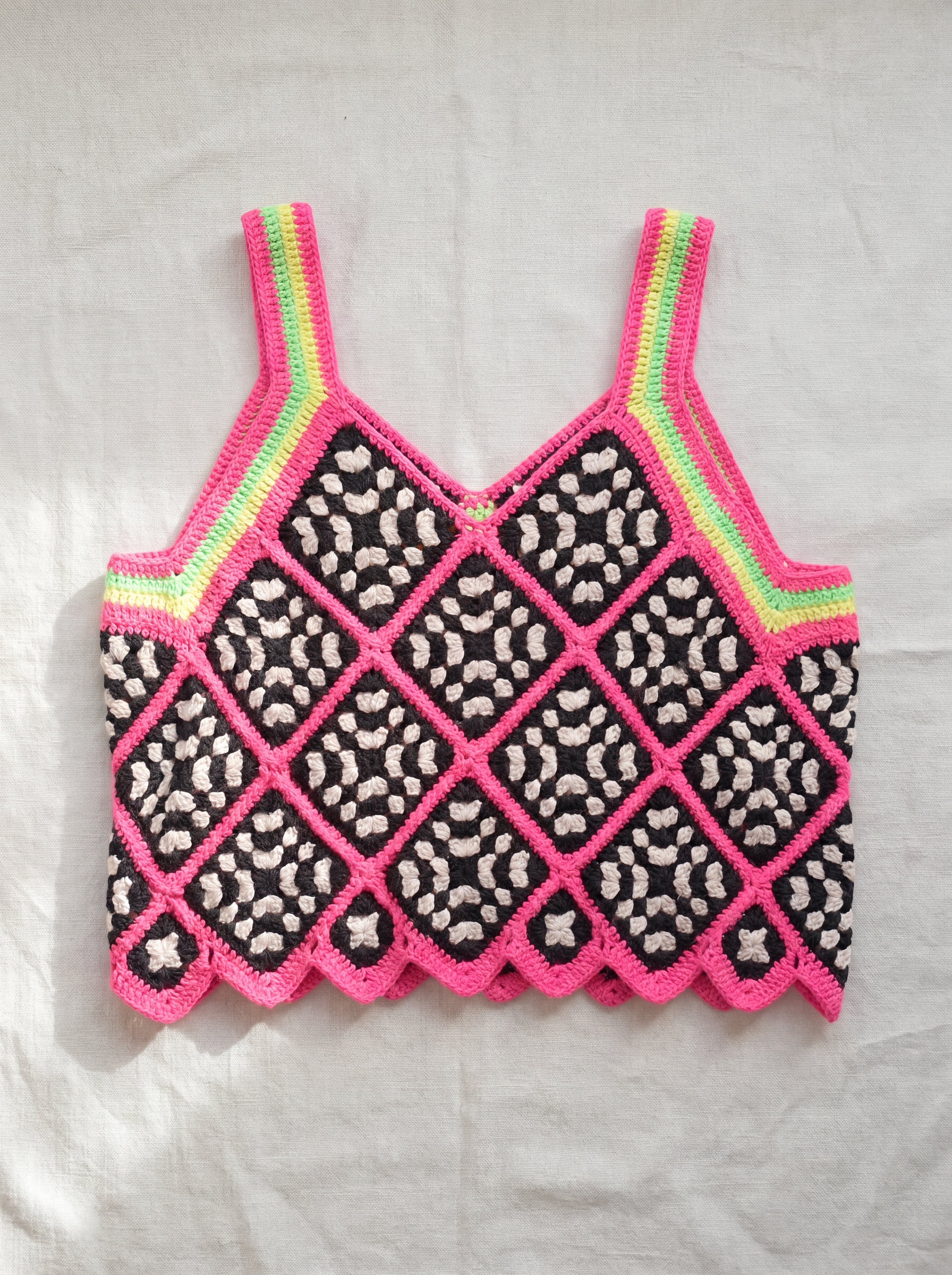 Handmade organic cotton vest by Ana Chic