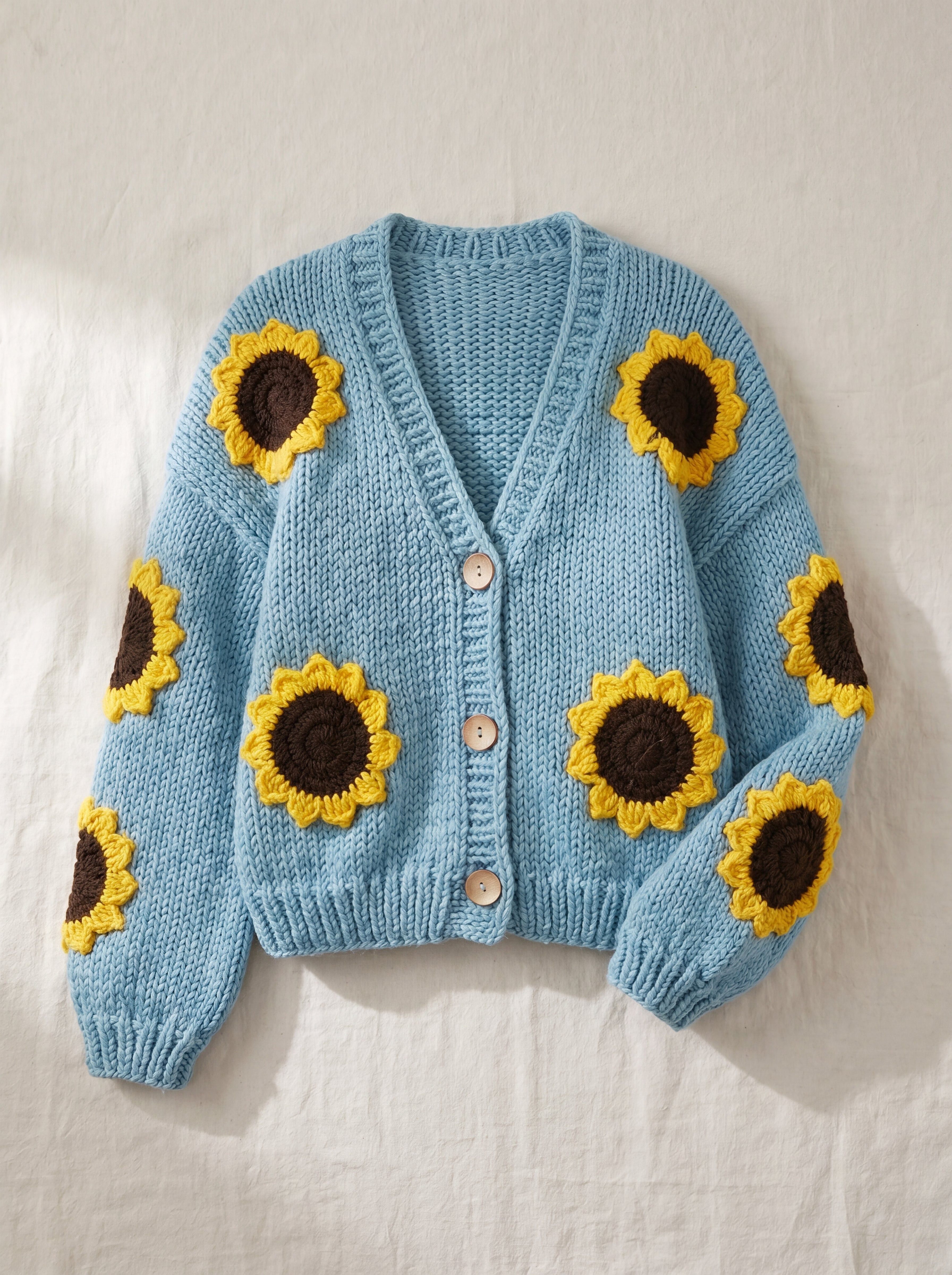 Handmade organic cotton cardigan by Ana Chic