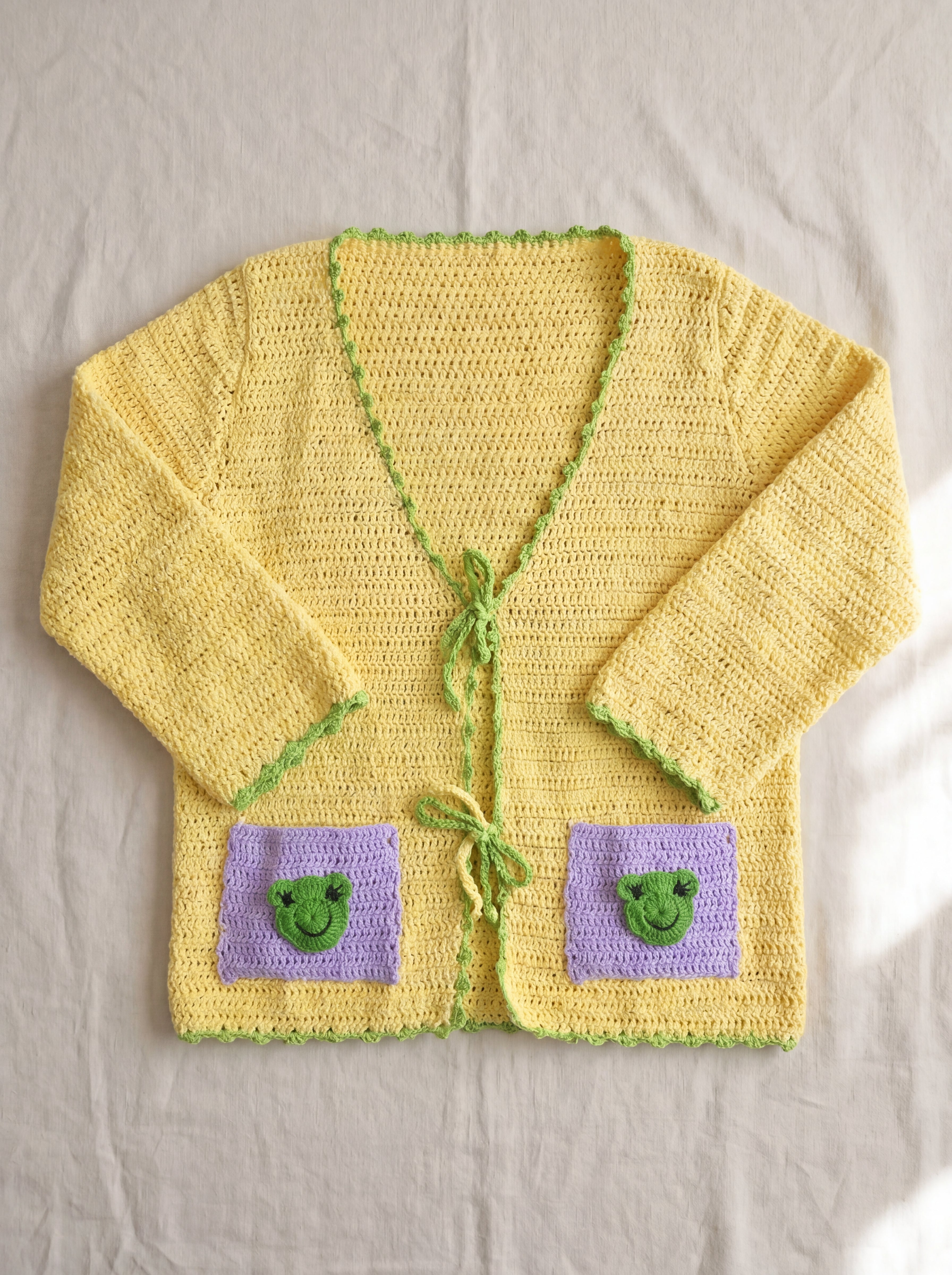 Handmade organic cotton vest by Ana Chic