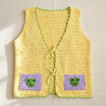 Handmade organic cotton vest by Ana Chic