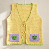Handmade organic cotton vest by Ana Chic