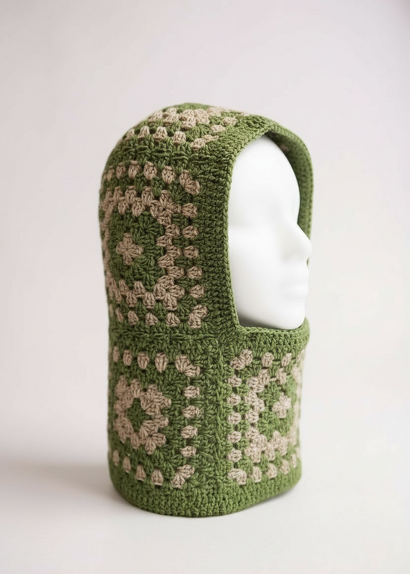Balaclava — handmade organic cotton crochet balaclava by Ana Chic