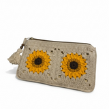 Pencil case — handmade organic cotton crochet accessories by Ana Chic, styled view
