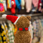 Handmade organic cotton crochet bear toy by Ana Chic