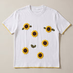 Handmade organic cotton t-shirt with crochet accents by Ana Chic