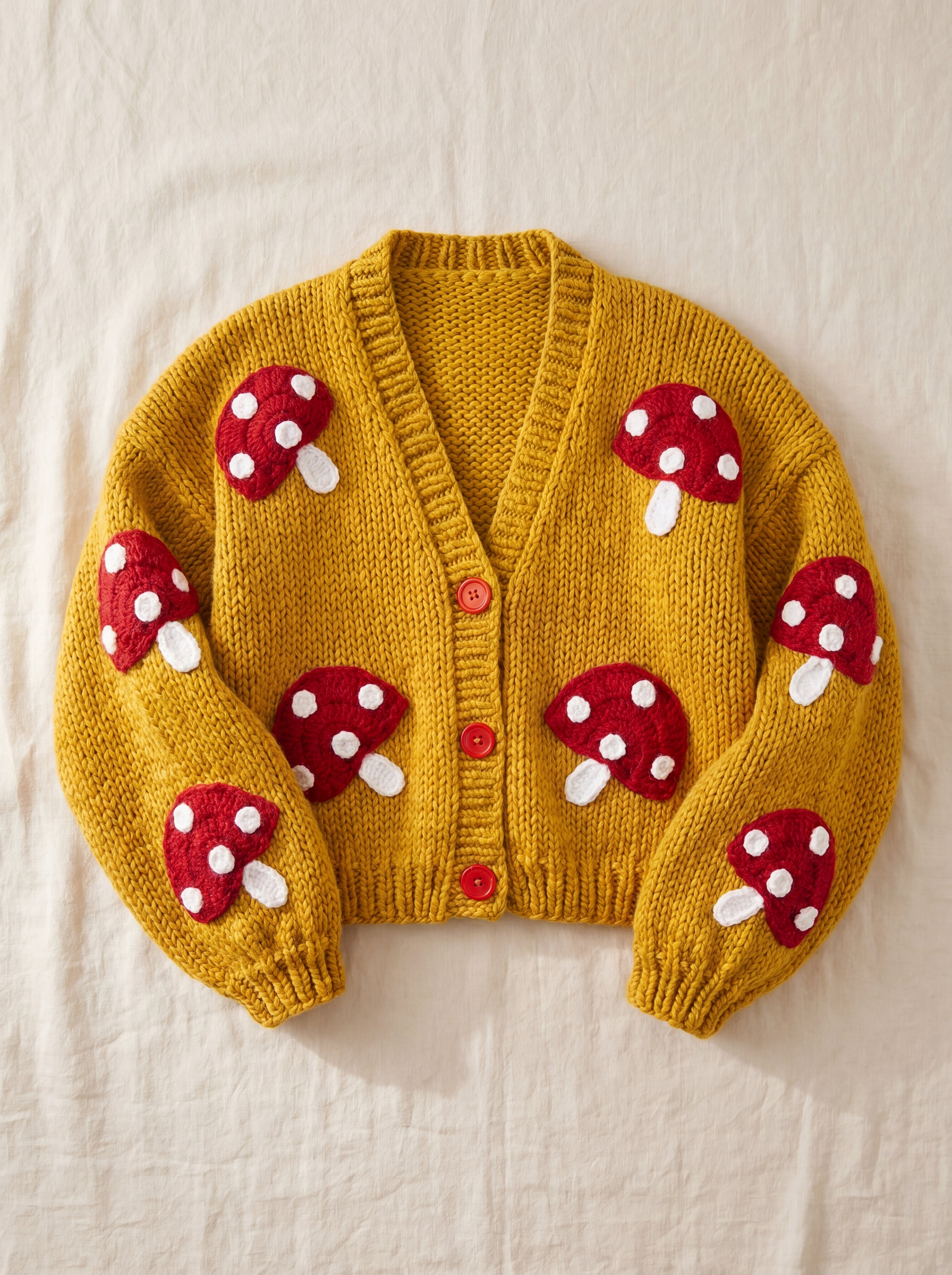 Handmade organic cotton cardigan by Ana Chic