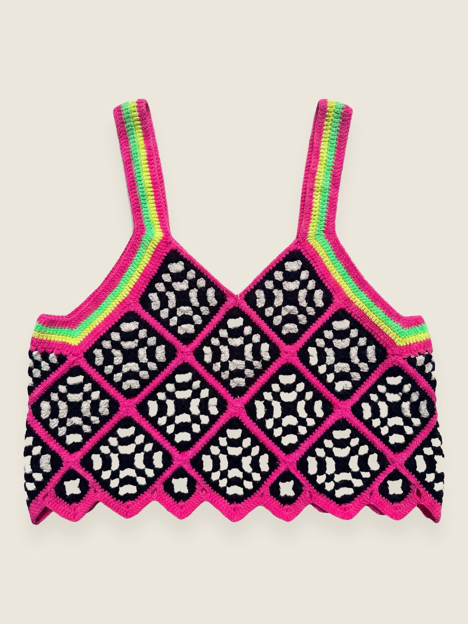 Handmade organic cotton crochet top by Ana Chic