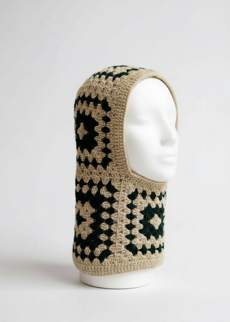 Balaclava — handmade organic cotton crochet balaclava by Ana Chic