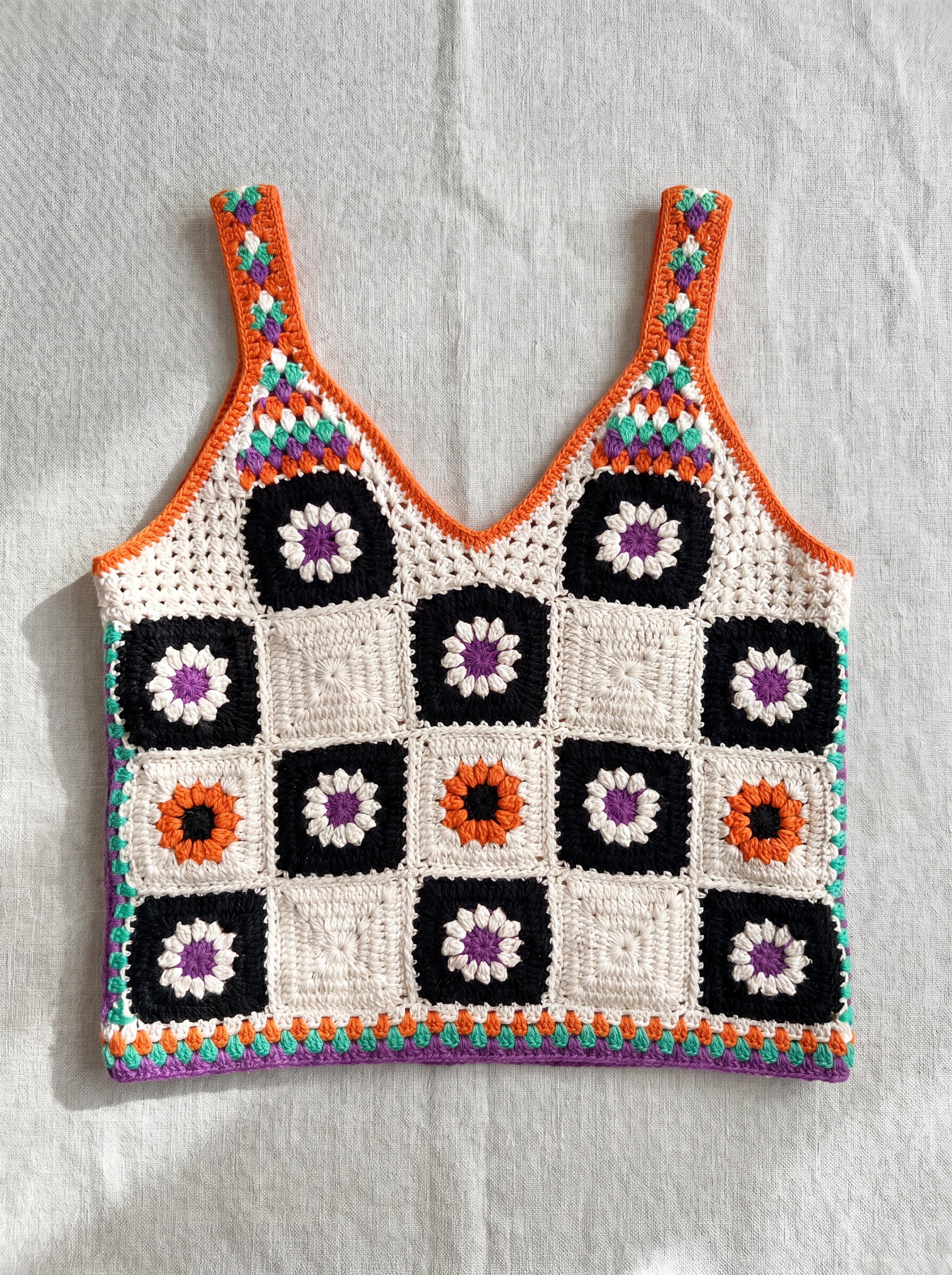 Handmade organic cotton vest by Ana Chic