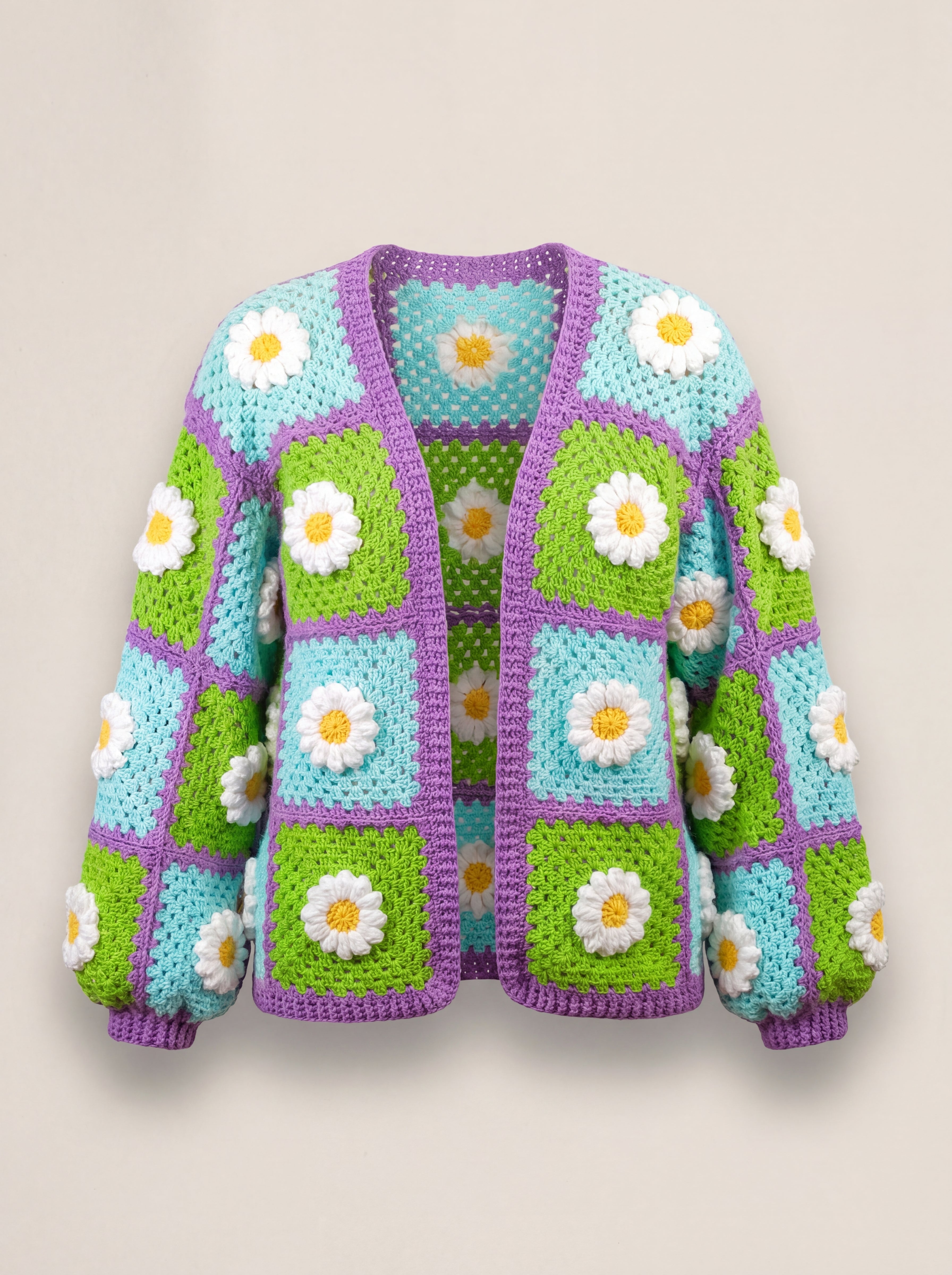 Handmade organic cotton cardigan by Ana Chic