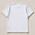 Handmade organic cotton t-shirt with crochet accents by Ana Chic